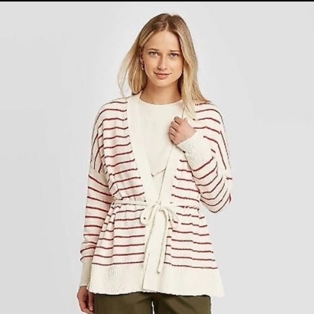 $$$ Women’s Striped Cardigan/ Who What Wear. Size XS. Fits like S/M
